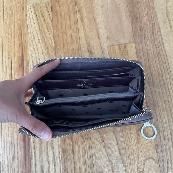 Kate Spade Briar Lane Quilted Neda wallet Metallic - Picture 6 of 11